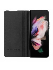 Nillkin Qin Leather Pro Läderfodral med kameraskydd för Samsung Galaxy Z Fold 5 - Svart