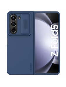 Nillkin CamShield Silikonfodral till Samsung Galaxy Z Fold 5 med kameraskydd - Mörkblå