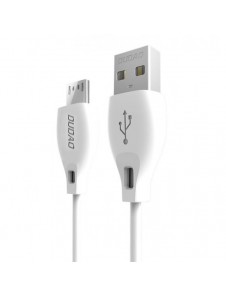 Dudao-kabel mikro-USB-kabel 2,4A 1m vit (L4M 1m vit)