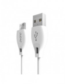 Dudao-kabel mikro-USB-kabel 2,4A 1m vit (L4M 1m vit)