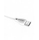 Dudao-kabel mikro-USB-kabel 2,4A 1m vit (L4M 1m vit)