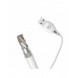 Dudao-kabel mikro-USB-kabel 2,4A 1m vit (L4M 1m vit)
