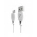 Dudao-kabel mikro-USB-kabel 2,4A 2m vit (L4M 2m vit)