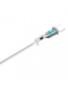 Dudao-kabel USB Typ C 2.1A 1m vit (L4T 1m vit)