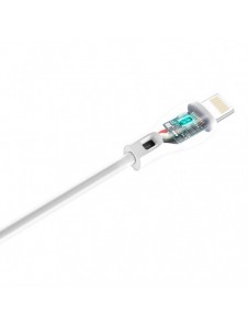 Dudao-kabel USB / Lightning-kabel 2,4A 1m vit (L4L 1m vit)