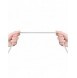Dudao-kabel USB / Lightning-kabel 2,4A 1m vit (L4L 1m vit)