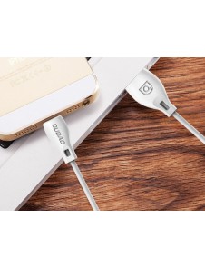 Dudao-kabel USB / Lightning-kabel 2,4A 1m vit (L4L 1m vit)