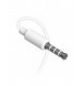 Dudao in-ear trådbunden minijack 3,5 mm headset vit (X10S vit)