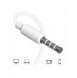Dudao in-ear trådbunden minijack 3,5 mm headset vit (X10S vit)