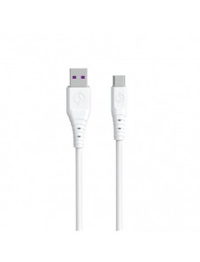 Dudao-kabel USB - USB Type C 6A-kabel 1 m vit (TGL3T)