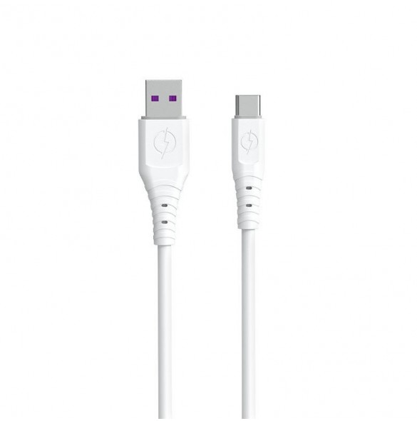 Dudao-kabel USB - USB Type C 6A-kabel 1 m vit (TGL3T)
