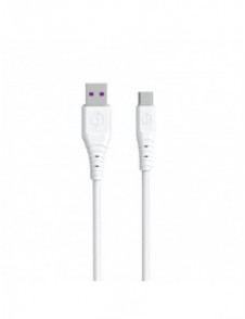 Dudao-kabel USB - USB Type C 6A-kabel 1 m vit (TGL3T)
