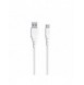 Dudao-kabel USB - USB Type C 6A-kabel 1 m vit (TGL3T)