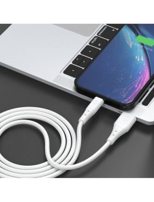 Dudao-kabel USB - USB Type C 6A-kabel 1 m vit (TGL3T)