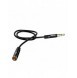 Dudao 4-polig kabel AUX förlängningssladd för hörlurar med mikrofon 3,5 mm minijack svart