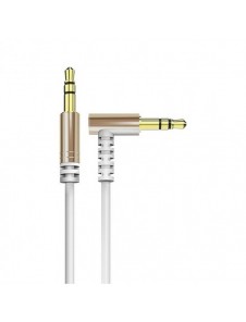 Dudao vinklad kabel AUX minijack 3,5 mm kabel 1 m vit (L11 vit)