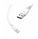 Dudao-kabel USB / USB Typ C 5A 1m vit (L2T 1m vit)