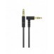 Dudao vinklad kabel AUX minijack 3,5 mm kabel 1m svart (L11 svart)