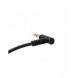 Dudao vinklad kabel AUX minijack 3,5 mm kabel 1m svart (L11 svart)