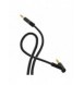 Dudao vinklad kabel AUX minijack 3,5 mm kabel 1m svart (L11 svart)