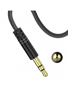 Dudao vinklad kabel AUX minijack 3,5 mm kabel 1m svart (L11 svart)
