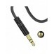 Dudao vinklad kabel AUX minijack 3,5 mm kabel 1m svart (L11 svart)