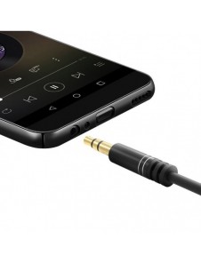 Dudao vinklad kabel AUX minijack 3,5 mm kabel 1m svart (L11 svart)