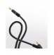 Dudao vinklad kabel AUX minijack 3,5 mm kabel 1m svart (L11 svart)