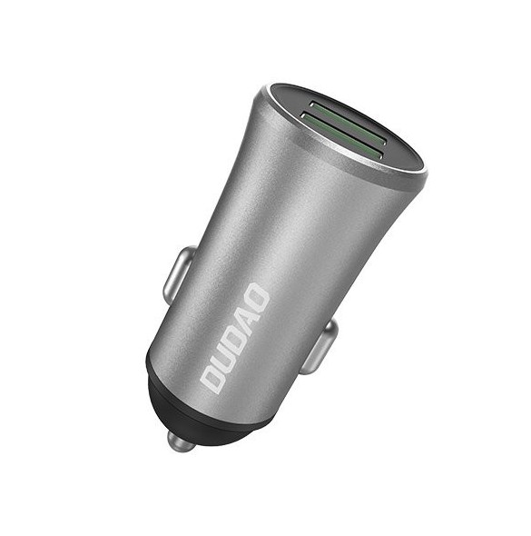 Dudao 3.4A smart billaddare 2x USB silver (R6S silver)