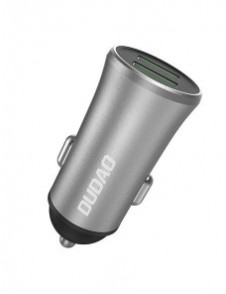 Dudao 3.4A smart billaddare 2x USB silver (R6S silver)