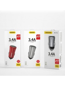 Dudao 3.4A smart billaddare 2x USB silver (R6S silver)