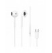 Dudao in-ear-hörlurar med USB Type-C-kontakt vit (X3C)