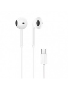 Dudao in-ear-hörlurar med USB Type-C-kontakt vit (X3C)