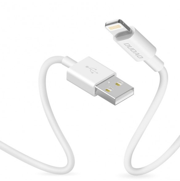 Dudao kabel USB / Lightning 3A 1m vit (L1L vit)
