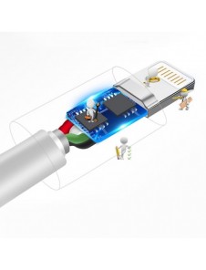 Dudao kabel USB / Lightning 3A 1m vit (L1L vit)