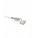 Dudao-kabel USB / Lightning 2.1A-kabel 2m vit (L4L 2m vit)