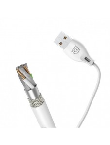 Dudao-kabel USB / Lightning 2.1A-kabel 2m vit (L4L 2m vit)