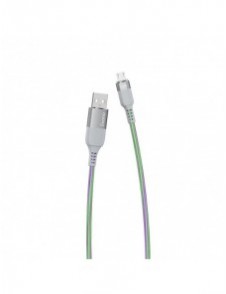 Dudao LED-upplyst kabel USB - micro USB 5 A 1 m grå (L9XM)
