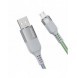 Dudao LED-upplyst kabel USB - micro USB 5 A 1 m grå (L9XM)