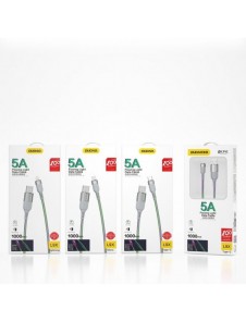 Dudao LED-upplyst kabel USB - micro USB 5 A 1 m grå (L9XM)
