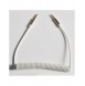 Dudao lång töjbar kabel AUX minijack 3,5 mm fjäder 150 cm vit (L12 vit)