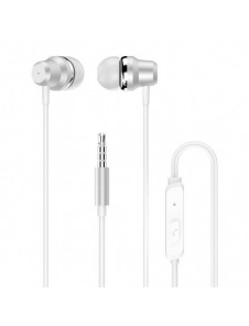 Dudao in-ear hörlurar headset med fjärrkontroll och mikrofon 3,5 mm minijack vit (X10 Pro vit)