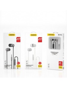 Dudao in-ear hörlurar headset med fjärrkontroll och mikrofon 3,5 mm minijack silver (X10 Pro silver)