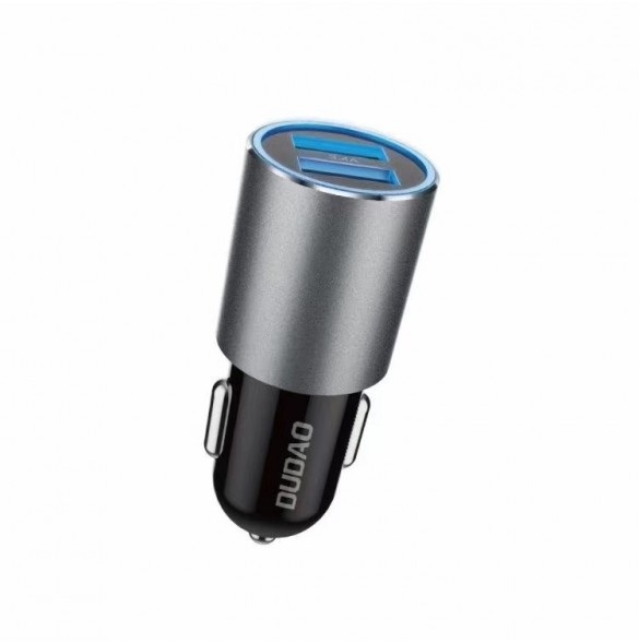 Dudao billaddare 2x USB 3.4A grå (R5s grå)