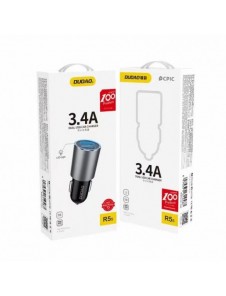 Dudao billaddare 2x USB 3.4A grå (R5s grå)