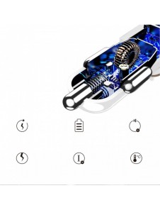Dudao billaddare 2x USB 3.4A grå (R5s grå)