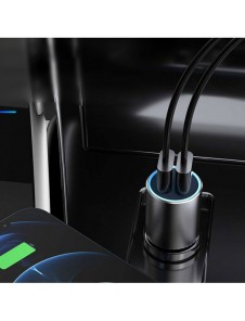 Dudao billaddare 2x USB 3.4A grå (R5s grå)