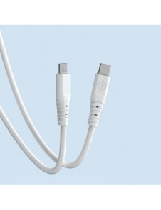 Dudao kabel, kabel USB Typ C - USB Typ C 6A 100W PD 1m vit (TGL3C)