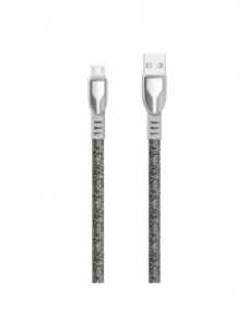 Dudao USB flätad kabel - micro USB 5 A 1 m grå (L3PROM grå)