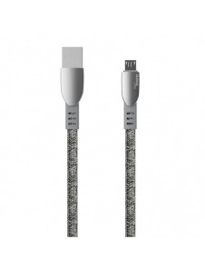 Dudao USB flätad kabel - micro USB 5 A 1 m grå (L3PROM grå)